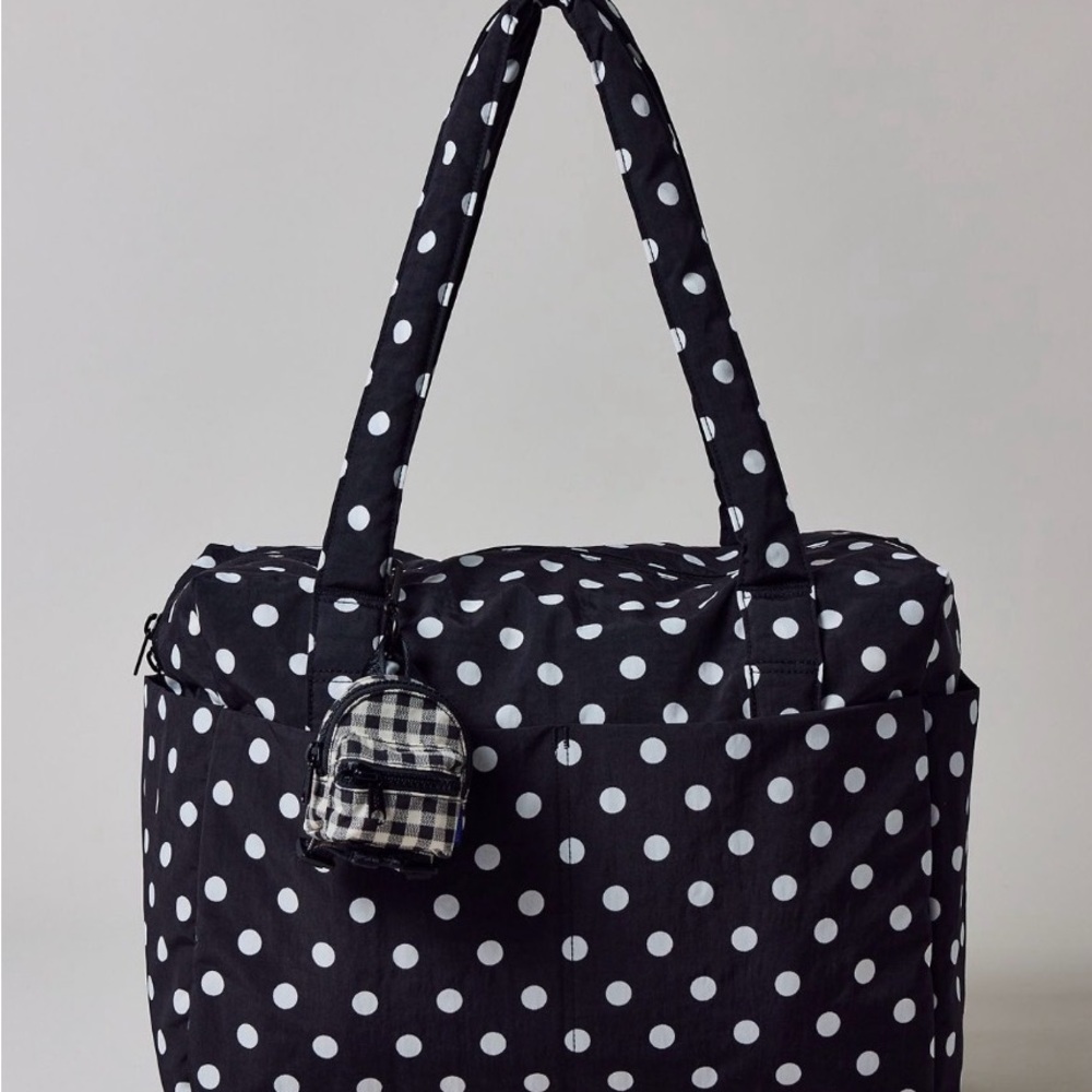 Baggu Small Cloud Carry On Polka Dot NWT